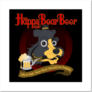 BEER BEAR Posters and Art